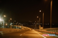 Крымский мост ночью. Видео